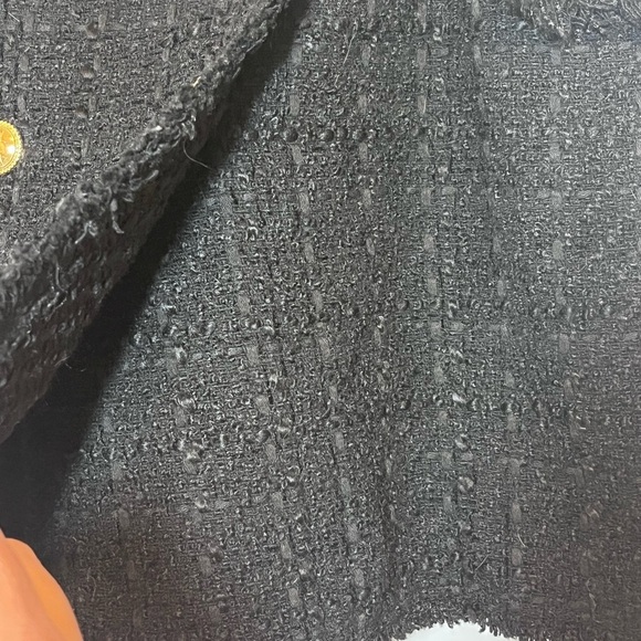 House of Harlow 1960 Black Tweed Wool Blend Skort Size L - Picture 9 of 16